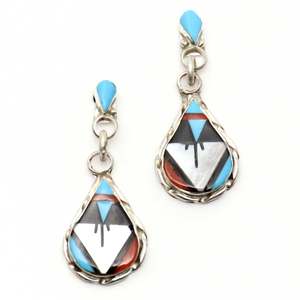 ต่างหูฝัง Zuni หลายสีโดย Carol niiha - Product Image 2