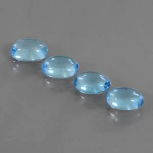 Cabujones sueltos ovalados calibrados lisos de Topacio azul cielo Natural de 2mm y 3mm, fabricante de piedras preciosas, tienda en línea a precio de fábrica Alibaba - Product Image 1