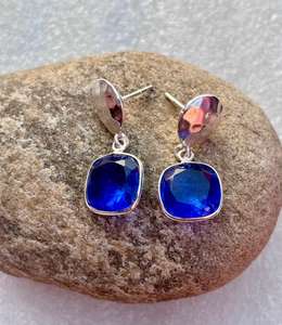 Pendiente de tanzanita hecho a mano de Plata de Ley 925, hermoso pendiente de mujer, hermosa joyería de tanzanita - Product Image 3