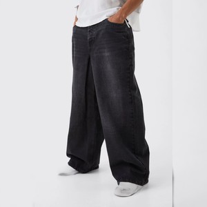 กางเกงยีนส์แนวสตรีทสำหรับผู้ชายไซส์พิเศษสวมใส่สบายและทนทานพร้อมเสื้อระบายอากาศได้ดี - Product Image 3