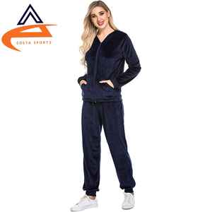 Conjunto Deportivo de Terciopelo para Mujer, Invierno, Color Sólido, Cómodo para el Gimnasio - Product Image 4