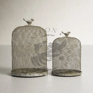 Juego de faroles de mesa hechos a mano duraderos y modernos de 2 piezas, farol decorativo colgante de Metal grande, decoración del hogar - Product Image 3