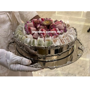 ชามช็อกโกแลตสแตนเลสพร้อมจาน ดีไซน์ทันสมัยสุดฮิต ชามช็อกโกแลตสุดหรูสำหรับงานแต่งงานในคูเวตและซาอุดีอาระเบีย - Product Image 3