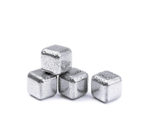 Cubitos de hielo para whisky Metal 304 Acero inoxidable Whisky Metal Cubo de hielo Cuadrado Cubo de agua Venta caliente - Product Image 4
