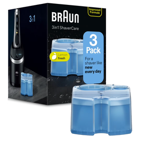 Cartuchos de Repuesto Braun Clean & Renew CCR, Solución Líquida Limpiadora para Afeitadoras, Compatible con el Sistema Clean&Charge, Paquete de 3 - Product Image 1