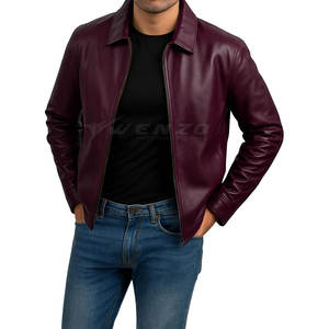 Chaqueta de Cuero para Hombre, Resistente al Viento, para Invierno, Piel de Vaca, Logotipo Frontal, Ecológica, Transpirable, de Alta Calidad, Gran Venta, Mejor Diseño - Product Image 5