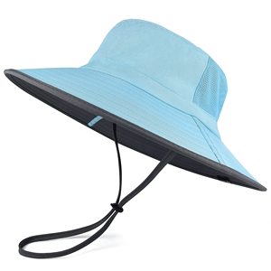 Outdoor UV Protection Sun Hats Couples <b>Light</b> String Bucket <b>Fishing</b> Bucket Hat with Face and Neck Cover - Product Image 1
