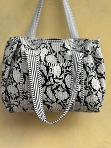 Bolsa de Viaje de Lona, Bolsa de Hombro para Fin de Semana, Equipaje de Tela de Algodón Ecológica, de Alta Calidad, Duradera, de Gran Capacidad, para Gimnasio, Deportes, Yoga - Product Image 3