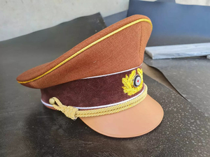 Cosplay Oficer Peaked Hat Caps Costume Party Dress up Flat Hat W Badge Halloween Party Unifrm Accesorios - Product Image 3