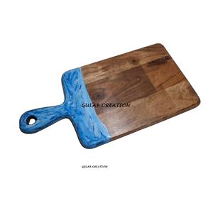 Zam Zam Impex ZZCB 3127 Bois et résine Bois d'acacia Bloc à découper rectangulaire 2.0cm d'épaisseur Passe au lave-vaisselle - Product Image 3