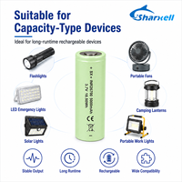 بطارية ليثيوم أيون أسطوانية قابلة لإعادة الشحن شاركسيل SX-26700-4600-3.7V 26700 بسعة 4600 مللي أمبير في الساعة وجهد 3.7 فولت