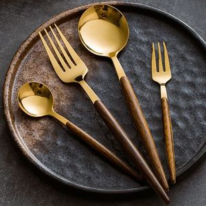 Juego de Cubiertos de Acero Inoxidable con Mango de Mármol, Cuchillo, Tenedor, Cuchara, Caja de Regalo, Comida Occidental, Estilo Nórdico - Product Image 4