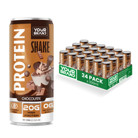 Boisson énergétique chocolatée riche en protéines 330 ml, fabricant de boissons OEM ODM, étiquette privée