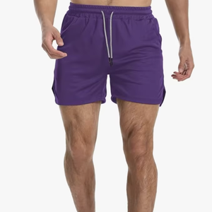 Shorts en maille pour hommes en gros, logo personnalisé, séchage rapide, athlétique, actif, salle de sport, fitness, course à pied, exportateur Bangladesh - Product Image 1