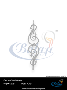 Grille de balcon en fonte moderne, technique de moulage au sable, moulage CI, panneau de sécurité durable, garantie 5 ans, pour la maison - Product Image 3