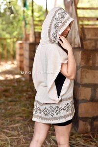 Kimono de algodón con dobladillo, sudaderas de algodón orgánico de gran tamaño, bohemio, Hippie, Tribal, estampado de bloques, ropa con dobladillo - Product Image 3