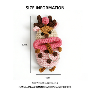 Porte-clés en crochet faits main mignons, étui à clés rétractable en fil à motif bouche <span class=keywords><strong>de</strong></span> saucisse, pochette à monnaie monstre à grande bouche, accessoires <span class=keywords><strong>de</strong></span> sac - Product Image 6