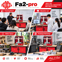 Fraiseuse CNC verticale compacte 3 axes SIEG Fa2, mini-fraiseuse de bureau fermée pour l'école, le laboratoire, la formation des fabricants et les prototypes