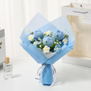 Flores de Ganchillo Estilo 2525, Venta al por Mayor, Ramo de Flores Tejidas, Regalo para el Día de San Valentín y el Día de la Madre - Product Image 2