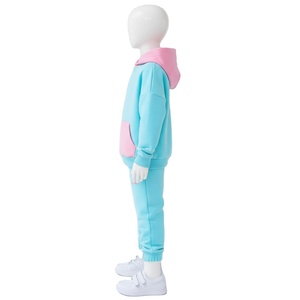 Conjunto Deportivo de Dos Piezas para Niños, Sudadera con Capucha y Pantalones Jogger, Resistente al Viento y al Agua, Ligero, 100% Algodón, Estilo Urbano Otoñal - Product Image 2