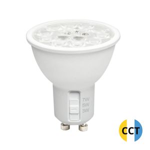 Bombilla LED GU10 CCT con selector de potencia de 3/5/7W y espectro CCT (WOJ+14717) - Product Image 1