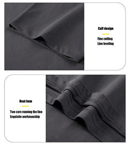 T-shirt personnalisé Boxy lavé 100% coton T-shirt uni à col montant T-shirt vintage à épaules tombantes sérigraphie lourde T-shirt lavé à l'acide pour hommes - Product Image 4