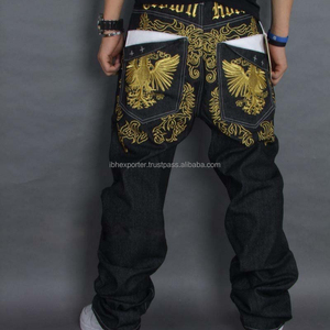 Vaqueros de alta calidad con diseño de bordado personalizado en la espalda - Product Image 1