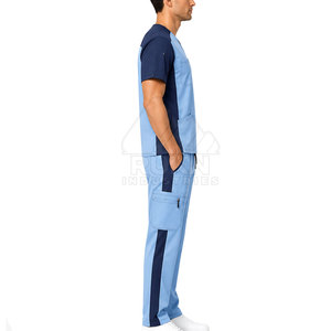 Nuevo Conjunto de Uniforme Médico y de Trabajo para Cuidado de la Salud, Estilo Cargo, con Bolsillos Tejidos, Personalizable OEM, Venta al por Mayor - Product Image 4