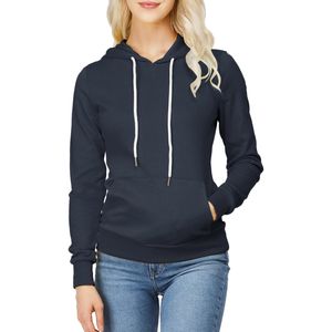 Sudaderas con capucha de mujer Premium diseñadas con material de algodón transpirable forro cepillado suave cuerpo relajado y bordes acanalados para mayor comodidad - Product Image 3