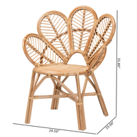 Fauteuil large en rotin Décoration de la maison Matériaux naturels Chaise de salle à manger écologique Fabriqué au Vietnam Vente en gros durable