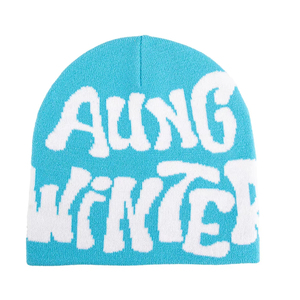 Gorros de punto acrílico, gorro de calavera de invierno, bordado personalizado, gorros cálidos de invierno, ropa de fiesta informal, gorros deportivos - Product Image 3