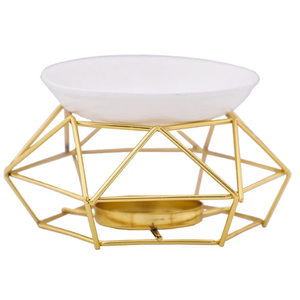 Bougeoir décoratif de table en métal doré Bougeoir fait main de haute vente pour événement à domicile - Product Image 1