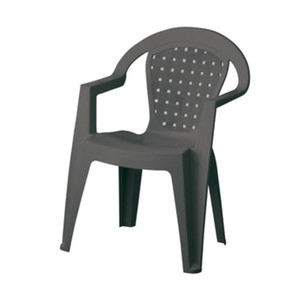 Poltrona in Resina Antiscivolo Antracite - Product Image 1