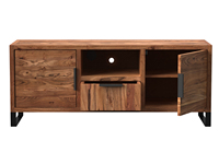 Meuble TV moderne Sydney en bois d'acacia clair pour salon et chambre