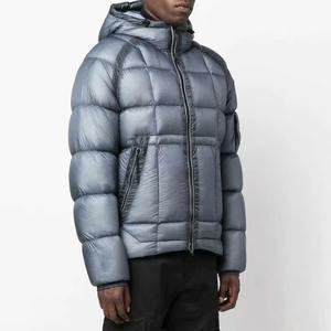 Veste matelassée en polyester avec logo personnalisé, rembourrage à bulles, pour hommes, vente en gros - Product Image 1