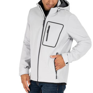 Chaqueta Softshell Impermeable con Logotipo Personalizado al por Mayor, Chaqueta de Senderismo con Capucha Cortavientos para Hombre, Fabricante de Softshell OEM - Product Image 5