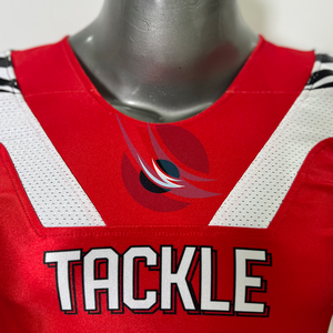 เสื้ออเมริกันฟุตบอลแบบกำหนดเอง ปี 2026 คุณภาพสูง แบบซับลิเมชั่น ชุดทีม ชื่อและหมายเลขผู้เล่นแบบกำหนดเอง เสื้อทักทิล - Product Image 4