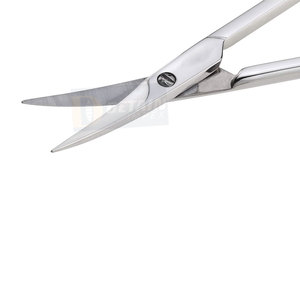 Ciseaux à cuticules de qualité supérieure métal acier manucure ciseaux à cuticules lames tranchantes cisailles à pointe incurvée fine 3.5" - Product Image 2