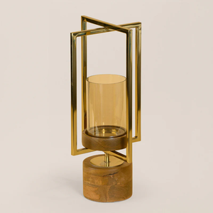 Fabrication OEM de bougeoirs traditionnels en bois pour la décoration intérieure indienne, alliant l'artisanat hérité à l'élégance fonctionnelle - Product Image 1