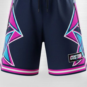 Pantalones Cortos de Malla de Lujo con Puntas Doradas y Textura Premium para un Estilo Urbano de Alta Gama - Product Image 6