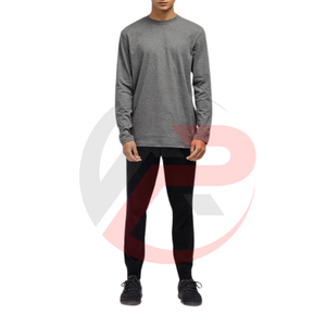 Camisa de algodón de manga larga para hombre de precio barato, secado rápido, transpirable, estampado personalizado con patrón sólido, Material de poliéster/algodón - Product Image 3