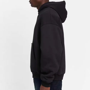 Precio de fábrica, venta al por mayor, sudaderas con capucha en blanco, Jersey OEM de alta calidad, Sudadera con capucha de peso pesado para hombres, Sudadera con capucha de gran tamaño bordada personalizada - Product Image 3