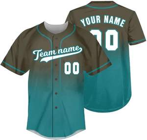 Vente en gros Chemise en jersey de baseball en maille respirante Uniformes sublimés tendance pour jeunes adultes Maillot respirant grande taille - Product Image 3