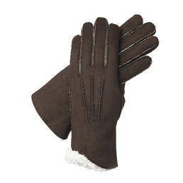 Nuevo diseño de guantes de cuero de moda para mujer, guantes de cuero de piel de cordero de doble cara - Product Image 2