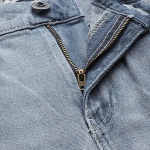 Pantalon en jean imprimé coupe droite tendance pour hommes en ligne Vêtements décontractés à la mode avec service OEM Vêtements d'extérieur à bas prix - Product Image 4