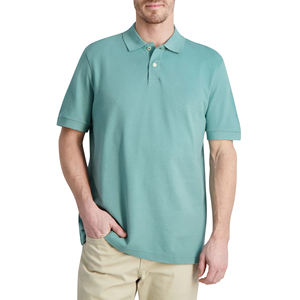 Mode tricoté uni respirant Slim Fit col été évacuation de l'humidité hommes polos tenue décontracté vêtements d'extérieur Polo T-Shirts - Product Image 3