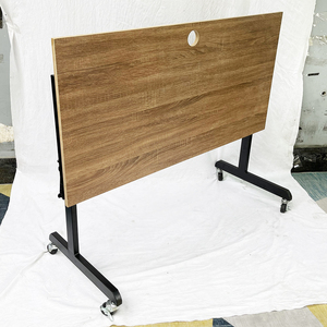 Modern Design <b>Folding</b> <b>Desk</b> and Chair Set with Melamine-Coated Plywood Tabletop Steel Frame for Classroom Outdoor Use-CB68164 - Product Image 3
