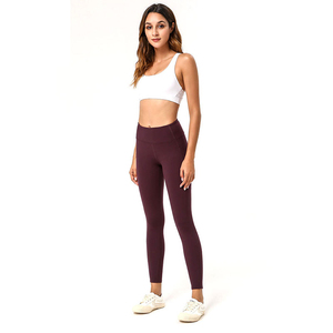 Women's High Waist <b>Knitted</b> Breathable High Elastic Sports <b>Leggings</b> for Yoga Gym Running - Product Image 4