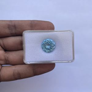 พลอยโทแพซเจียระไนทรงกลมสีฟ้าธรรมชาติขนาด10มม. 12มม. 16มม. 2025 - Product Image 2