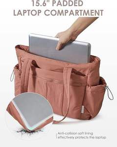 Túi xách nữ nhẹ, cỡ lớn, chống thấm nước, kiểu may chần bông, có ngăn đựng laptop, dùng hàng ngày và đi du lịch - Product Image 5